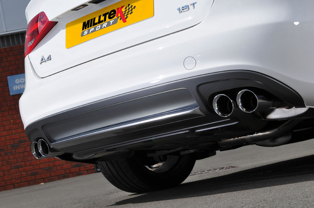 Milltek Exhaust Audi A4 2.0 TFSI S line B8 (2WD and ...