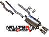 Milltek Exhaust Mini Cat-back with Twin 80mm GT80 tailpipe (SSXM025) - New Mini Mk2 (R56) Cooper S 1.6i Turbo