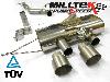 Milltek Sport Exhaust Volkswagen Golf Mk6 R 2.0 TSI 270PS Cat-back with Dual Titanium GT100 tailpipe (SSXVW164) and TUV