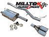 Milltek Sport Exhaust Volkswagen Transporter T5 LWB 1.9 TDi (85ps & 104ps) Particulate Filter-back with Twin 100 x 80mm Special Oval tailpipe (SSXVW212)