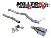 Milltek Sport Exhaust Volkswagen Transporter T5 SWB 180PS 2.0 Particulate Filter-back with Twin 100 x 80mm Special Oval tailpipe (SSXVW199)