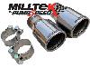 Milltek Sport Exhaust twin tailpipes (MSAU252-1) Audi A3 3.2 V6 quattro 3 door 5 door Sportback