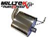 Milltek Sport MSAU524 LH Rear Silencer Assembly - Audi A4 3.0 TDi B8 quattro Saloon and Avant