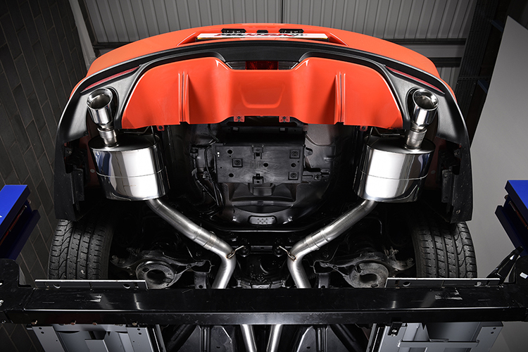 Mustang 2.3 Ecoboost Milltek Resonated Cat Back Polished GT100 Tips