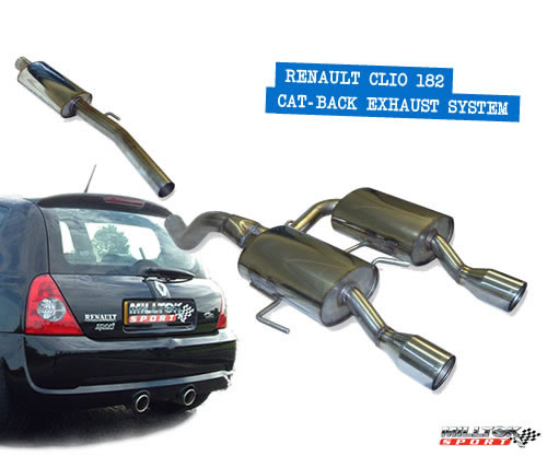 Renault Clio 182 Cat Back Exhaust Milltek Pumaspeed Performance Tuning