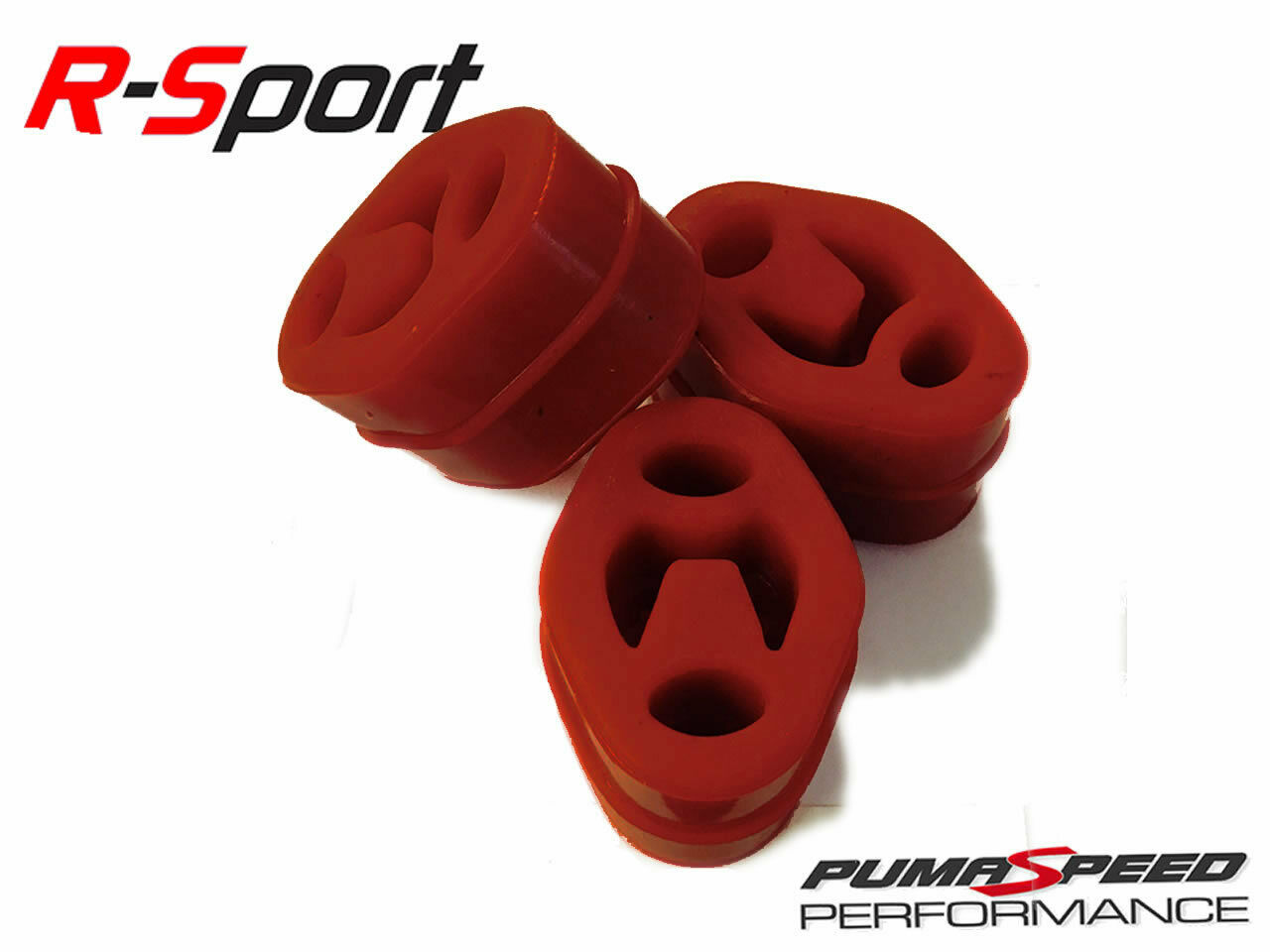 RSport Red Uprated Silicone Exhaust Mount Set 1.0 Ecoboost 155PS