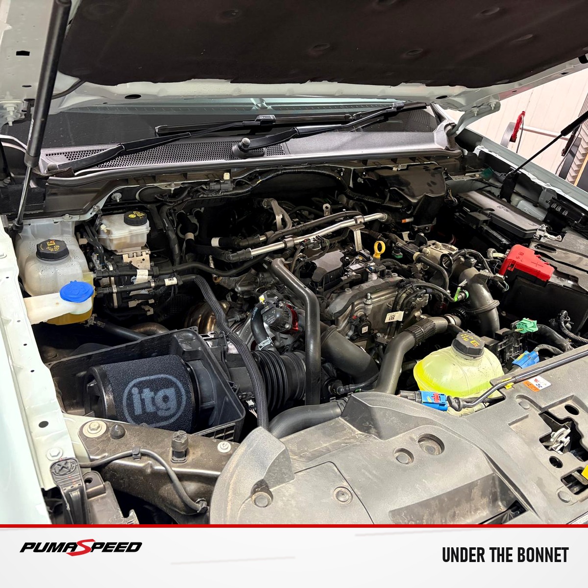 Ranger PHEV 2.3 EcoBoost engine bay